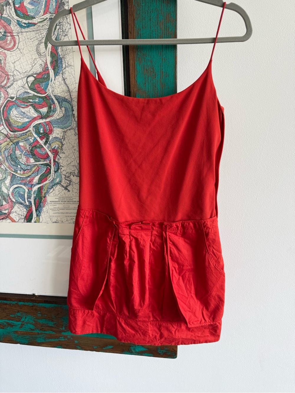 Susana Monaco Spaghetti Strap Red mini  Dress Size 8